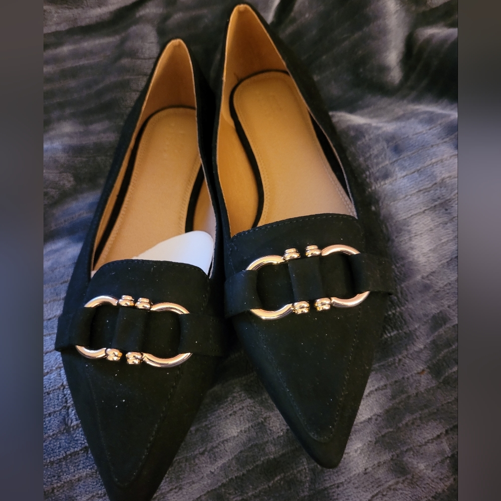 Brand new women's ASOS size 6 flats black suede